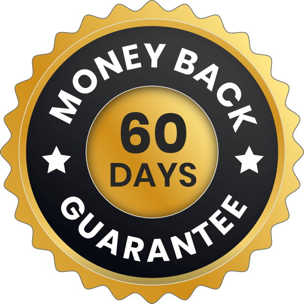 DentiCore 60-day money back guarantee badge